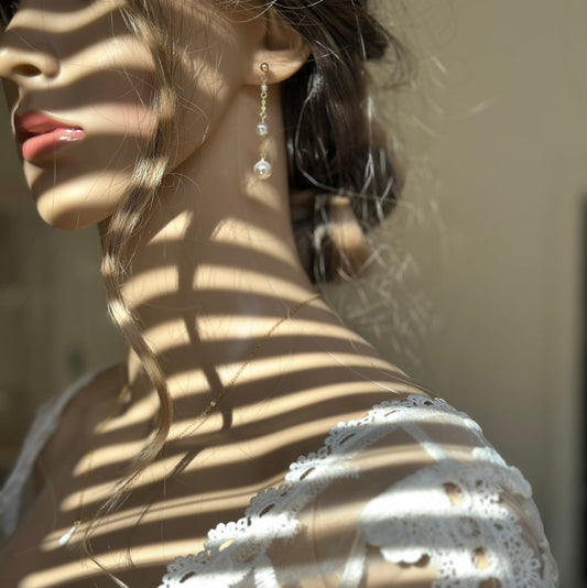 Harmonie boucles d'oreilles élégantes perles