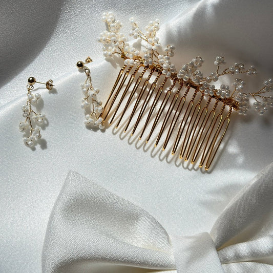 bijou coiffure de mariage perles