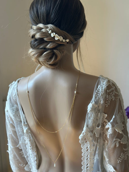 Epingle à chignon porcelaine froide - Rosalie