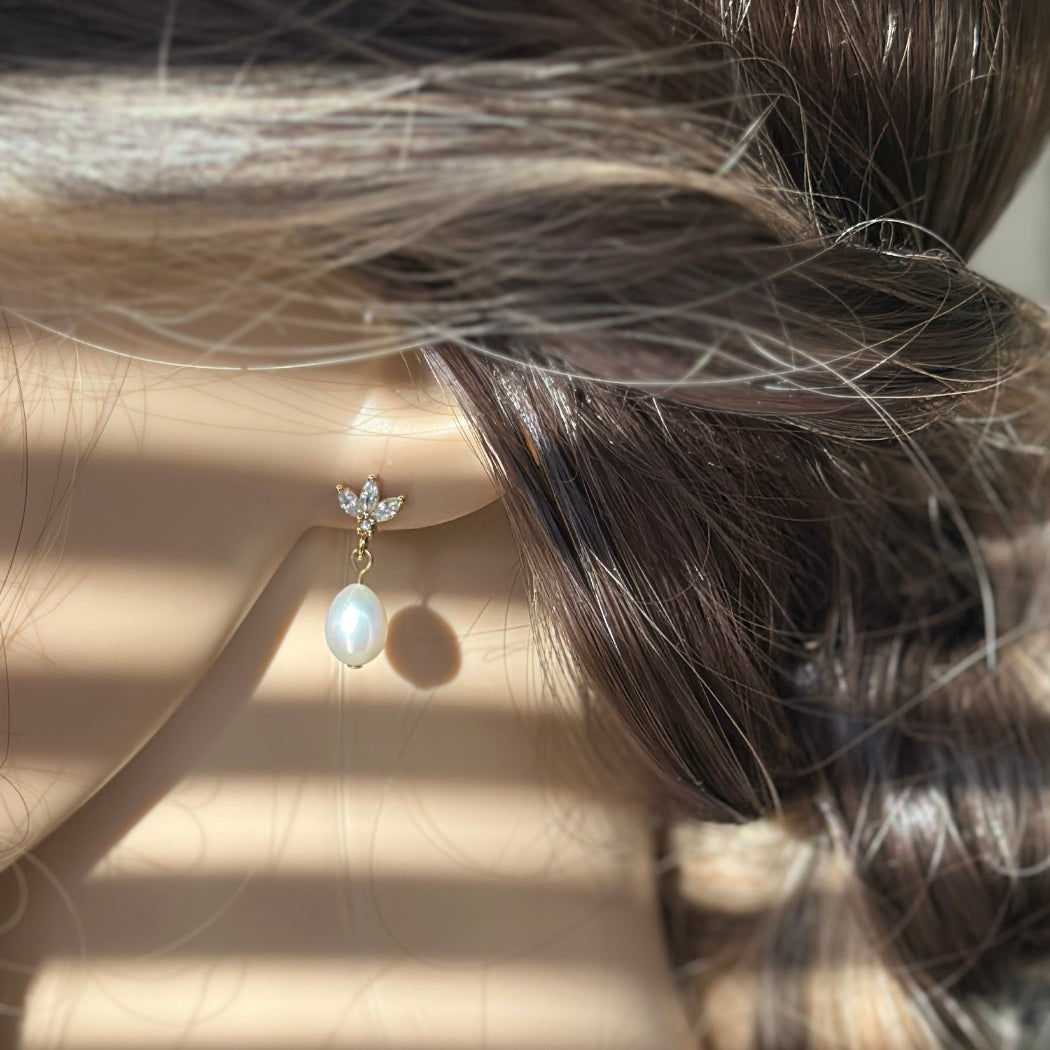 boucles d'oreilles perles