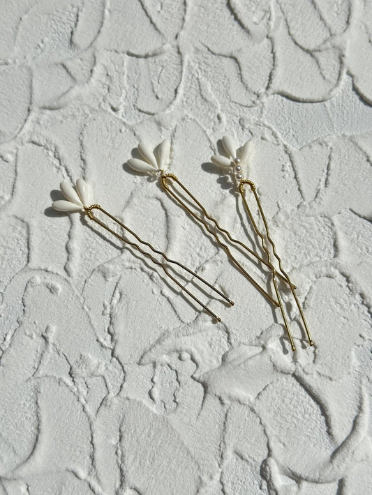 bijoux cheveux porcelaine et cristal