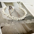 Couronne de fleurs en porcelaine froide- Maya