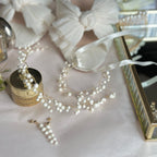perles blanche et or