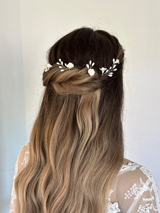 6 pics à cheveux fleurs - Éloïse