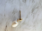 Boucles d'oreilles perles et or 