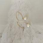 Boucles d'oreilles mariée perles d'eau douce
