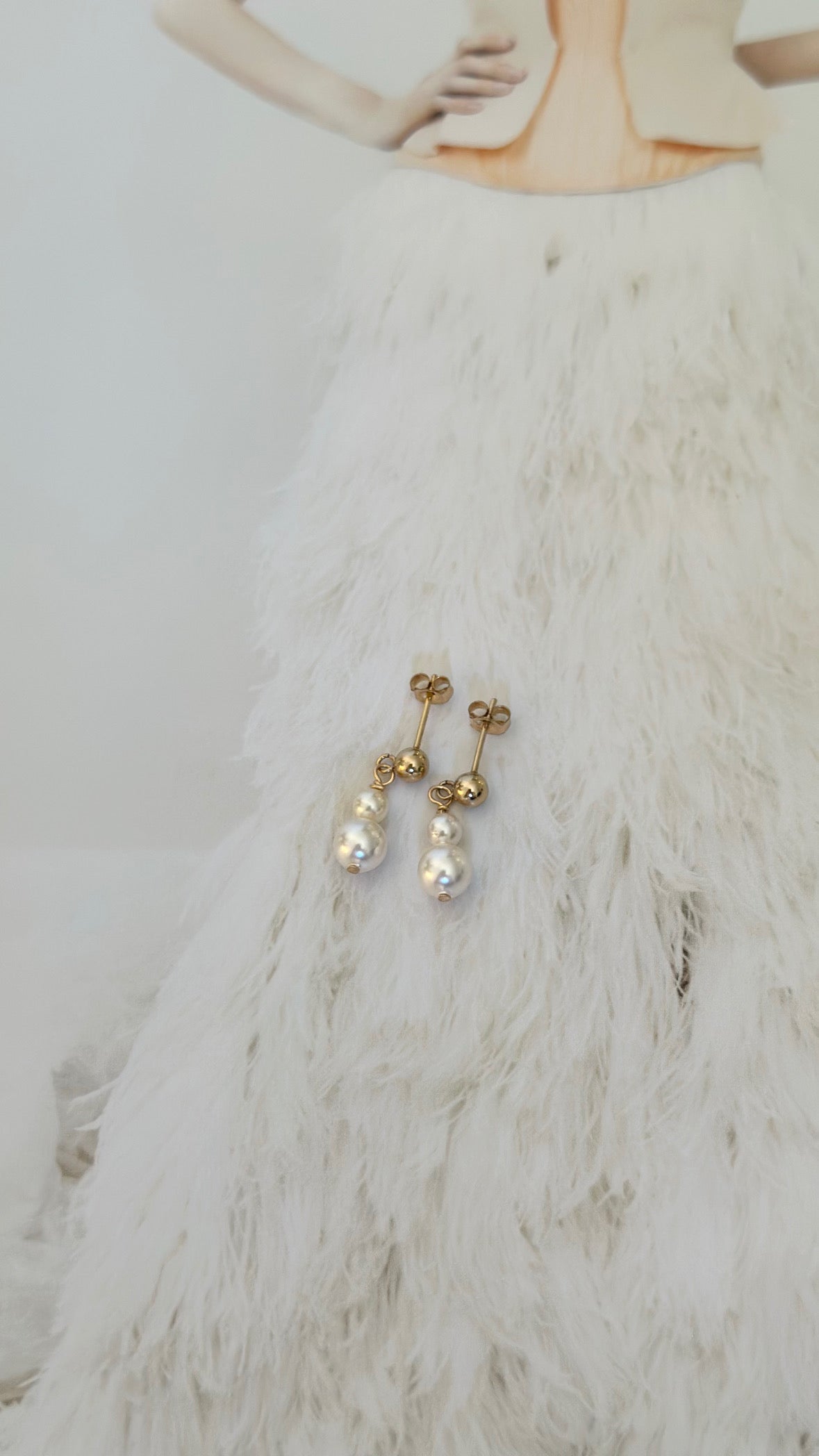 Boucles d'oreilles mariage 