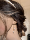 Boucles d’oreilles élégante mariée perles cultures 