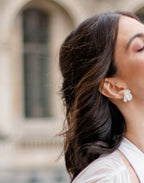 Boucles d'oreilles de Mariée fleuries