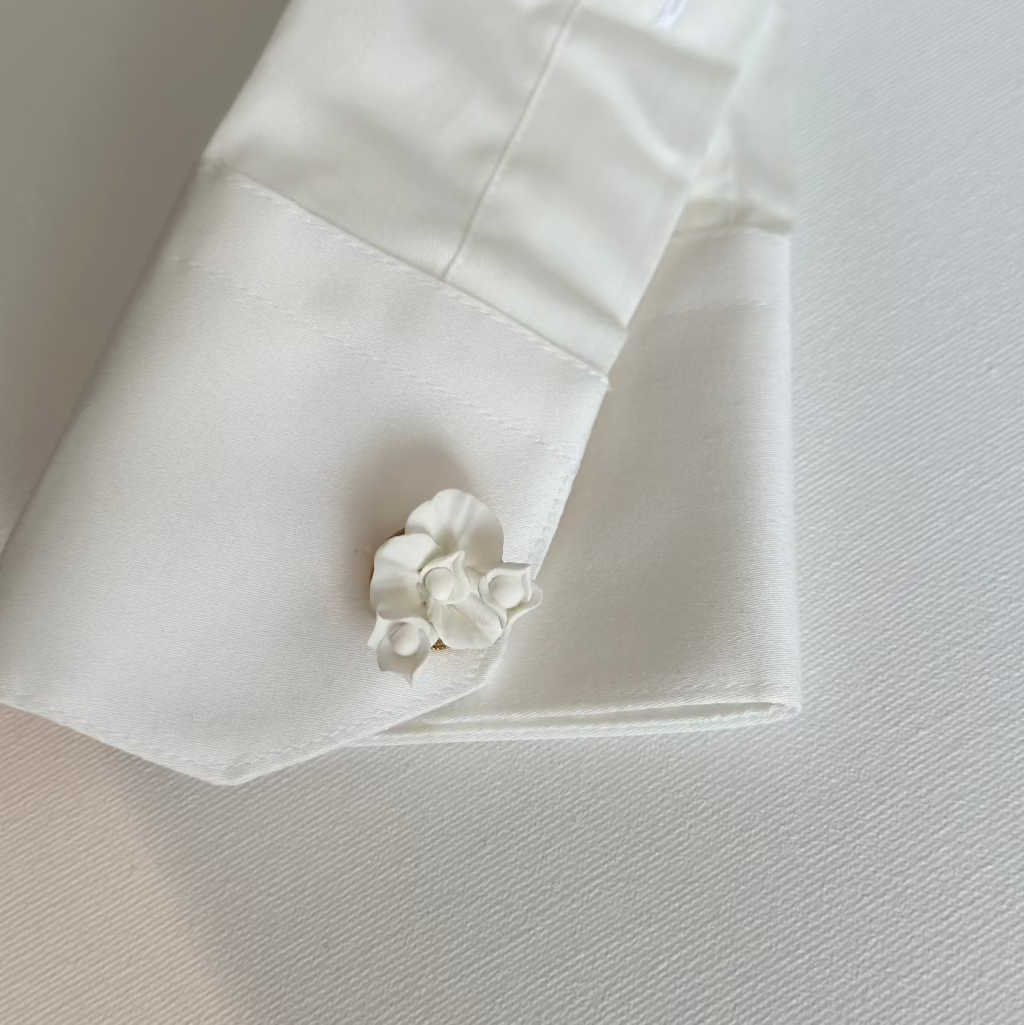 Boutons de Manchette Fleurs