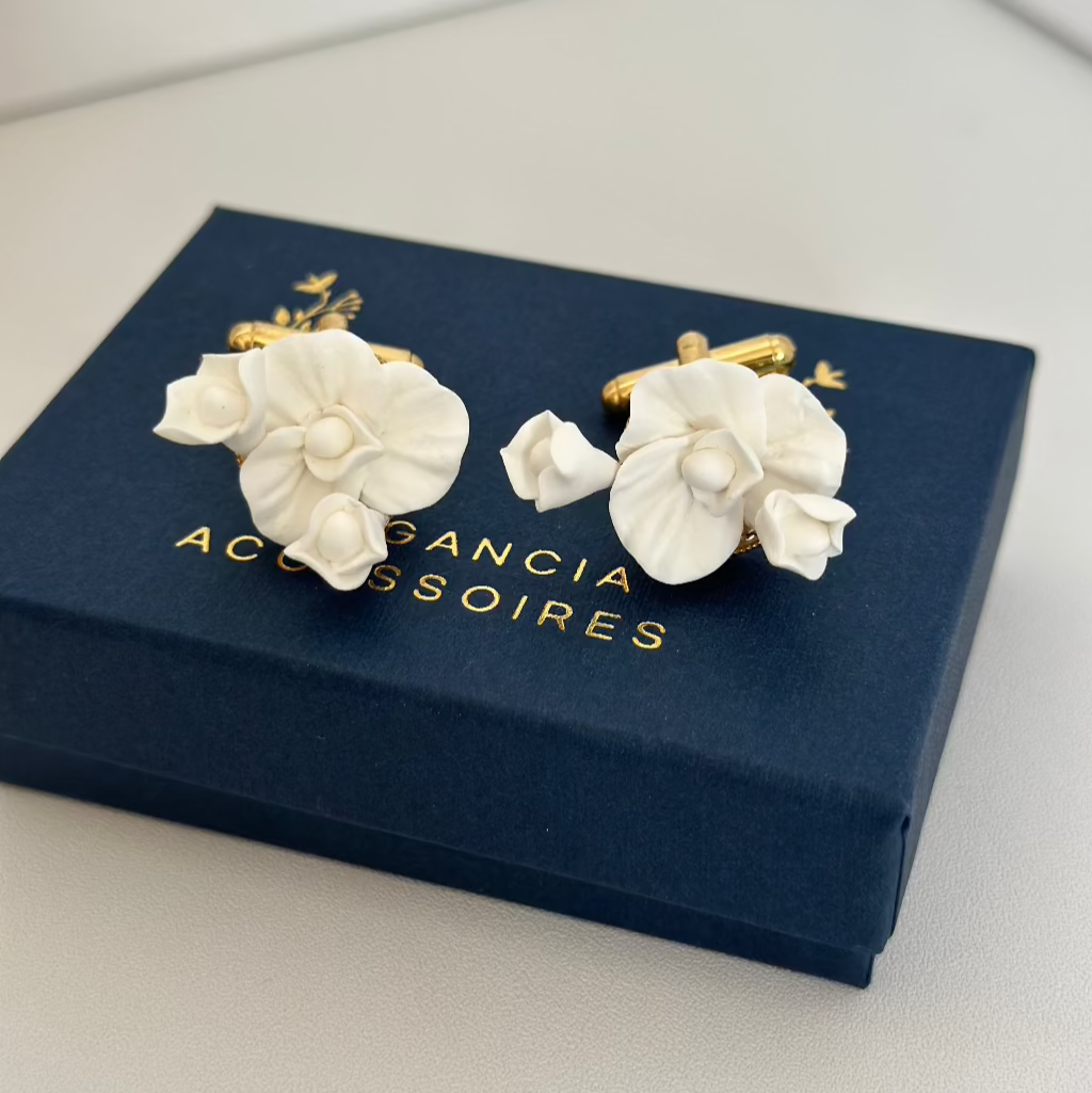 Boutons de Manchette Fleurs