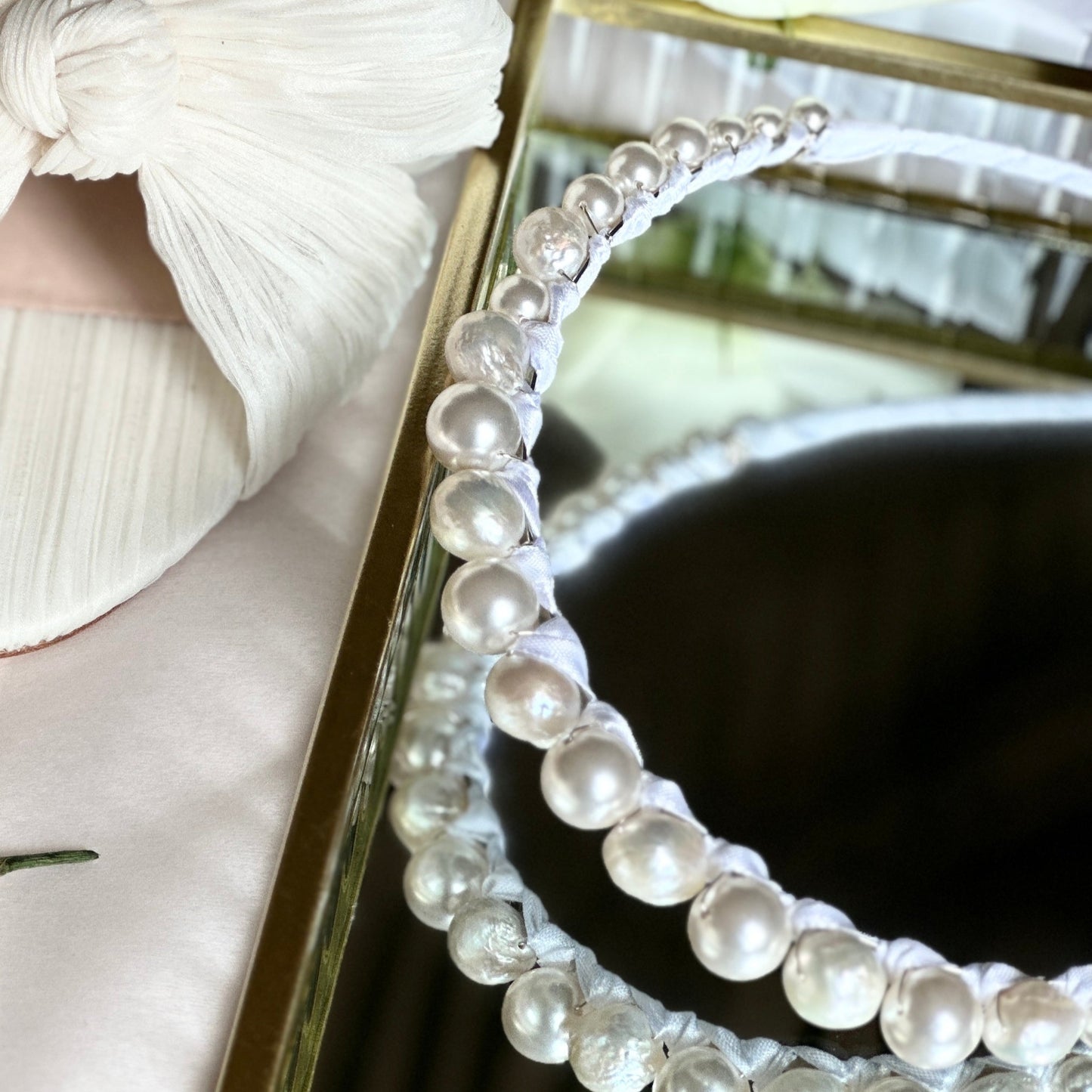 Couronne mariage perles / Pearl