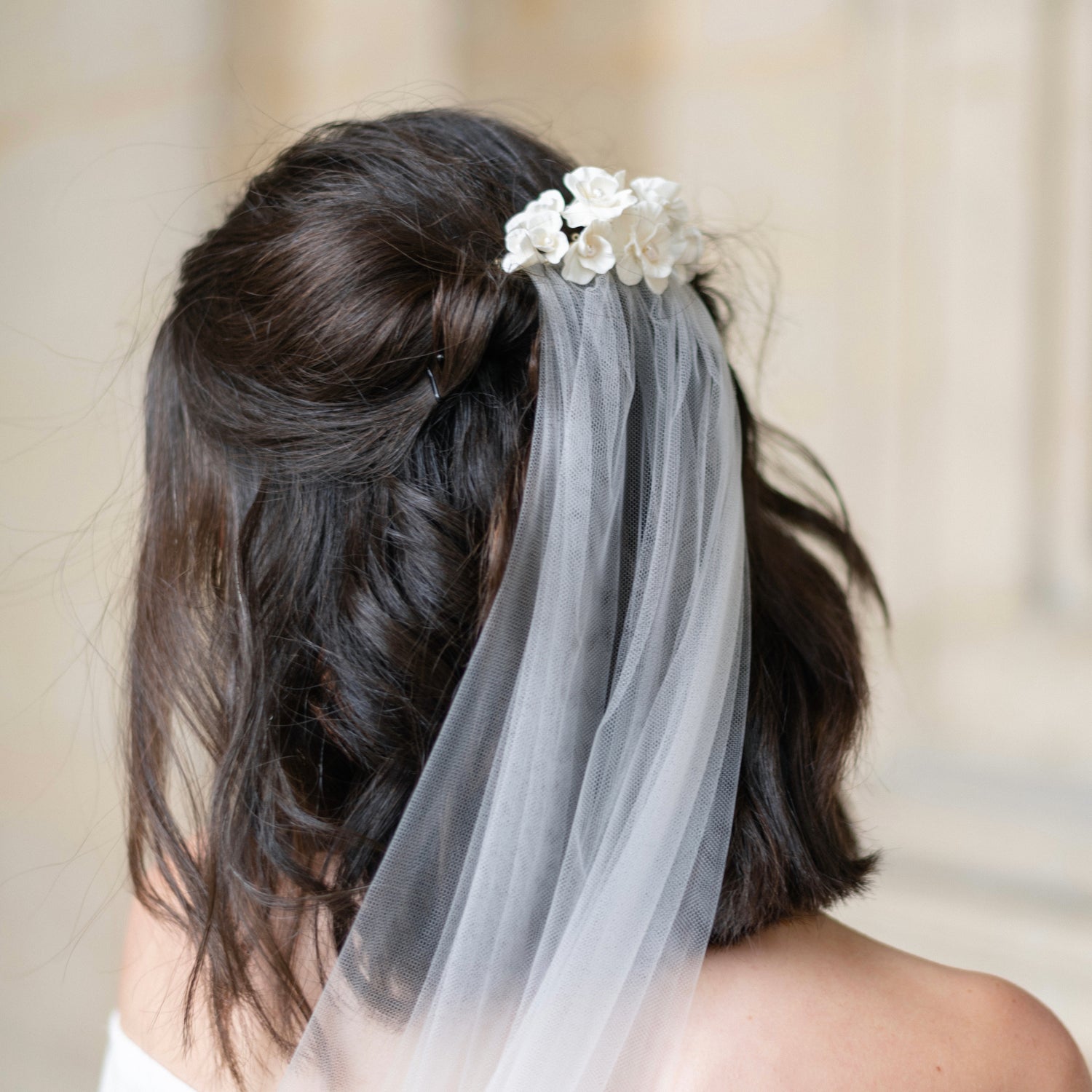 Peigne mariage fleur