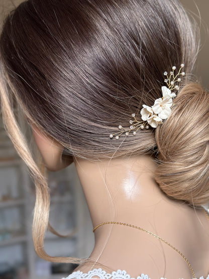 Peigne fleur mariée 