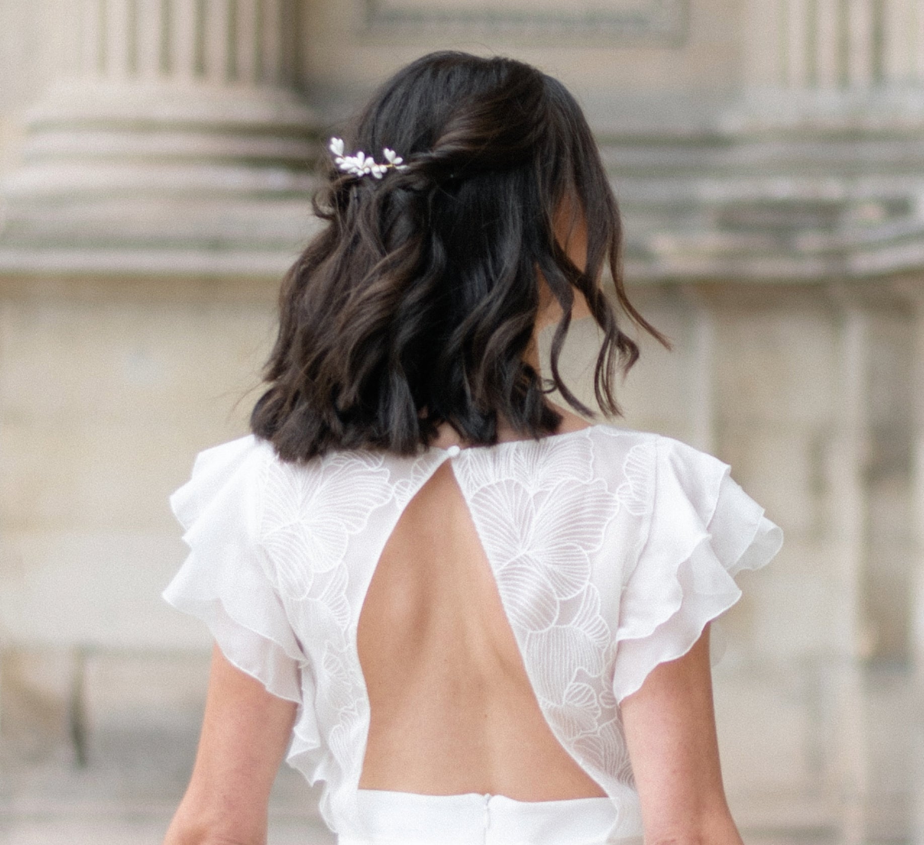 Peigne cheveux mariage
