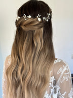 6 pics à cheveux fleurs en porcelaine froide - Éloïse