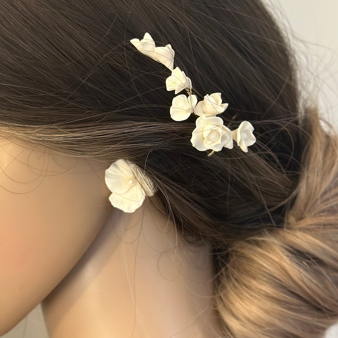 barrette fleuri