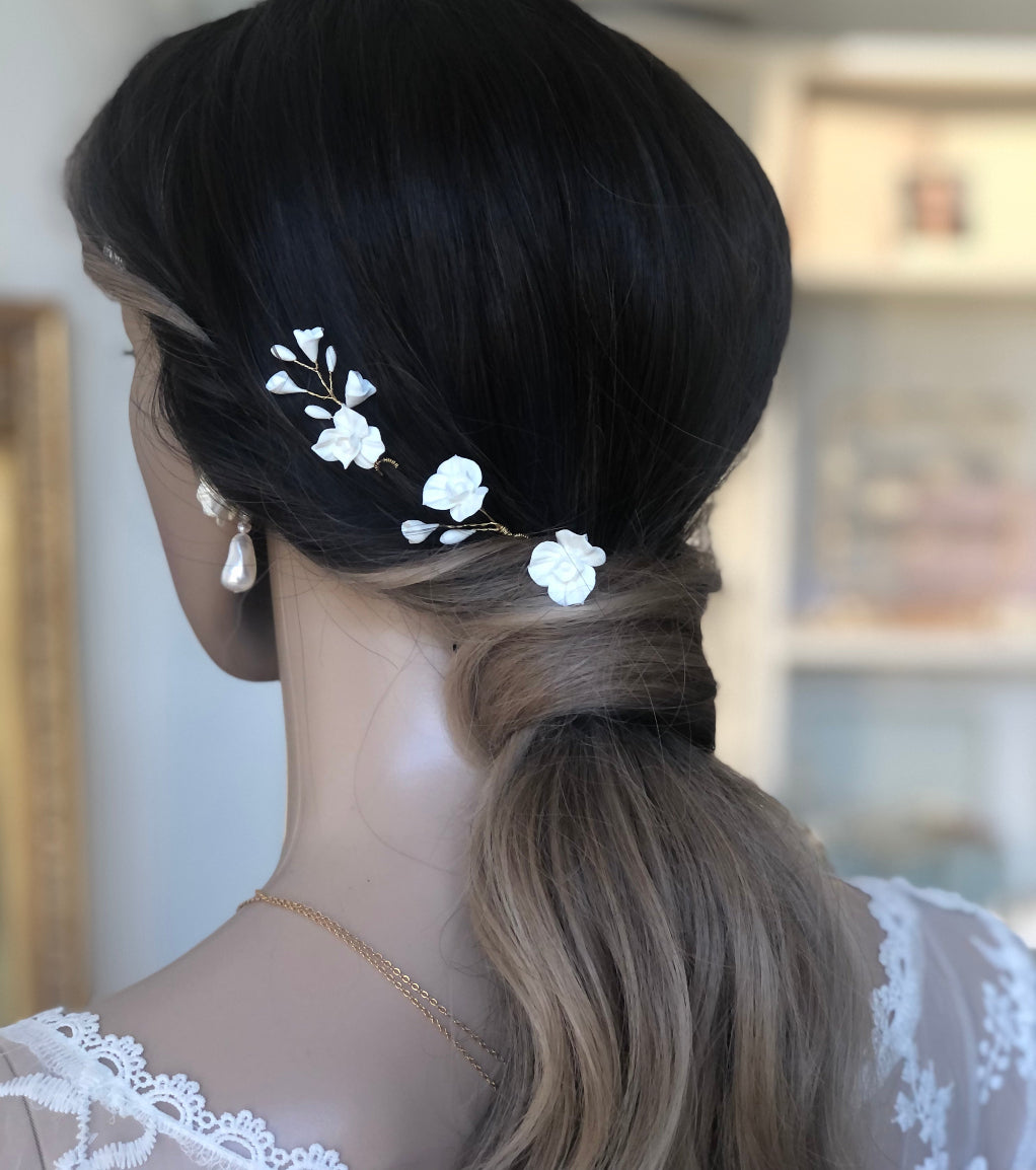 pics à chignon porcelaine