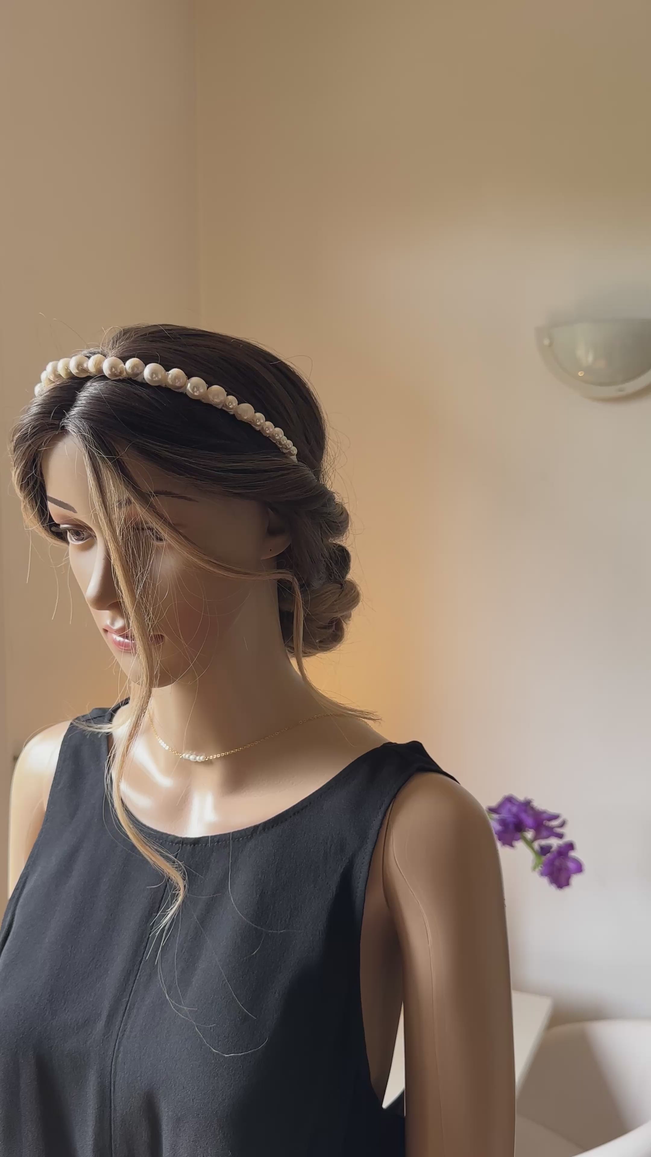 Couronne mariage perles / Pearl