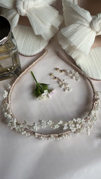 Couronne perles mariage