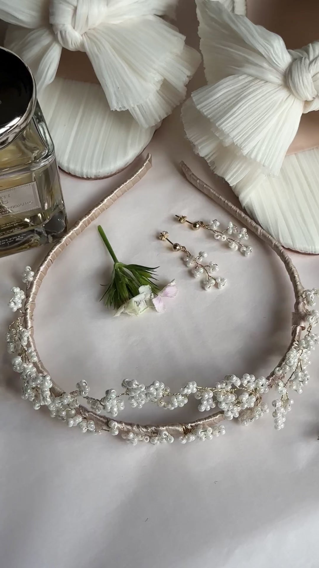 Couronne perles mariage