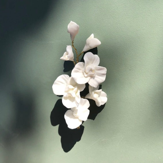 BOUTONNIERE / broche florale costume - Elégancia Accessoires