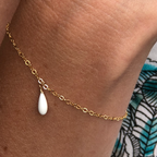 bracelet porcelaine et or